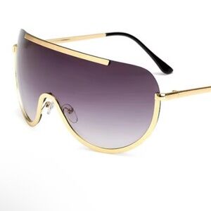 Stylish Gold and Black Sunglasses